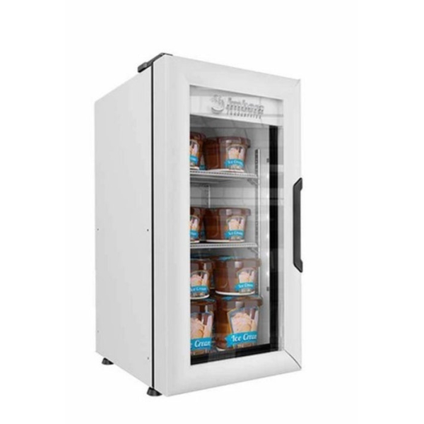 Congelador Vertical Con Puerta De Cristal de Acero Inox 304