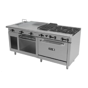 Estufa Múltiple Con Horno, Gratinador Y Freidora de Acero Inox 304