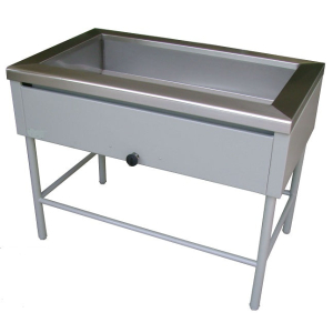 Mesa Baño María A Gas Sin Deslizador Ni Repisa de Acero Inox 304
