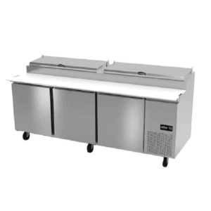 Mesa De Preparación Para Pizzas Con Tabla De Corte de Acero Inox 304