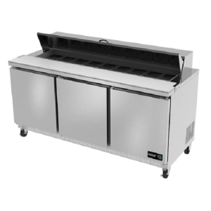 Mesa De Preparación Para Sándwiches Y Ensaladas de Acero Inox 304
