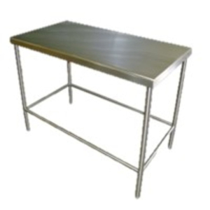 Mesa En Isla Sin Entrepaño de Acero Inox 304